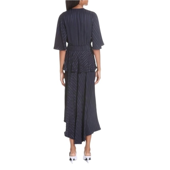 A.L.C. Avi Silk Tonal Stripe Maxi Dress - Picture 3 of 13